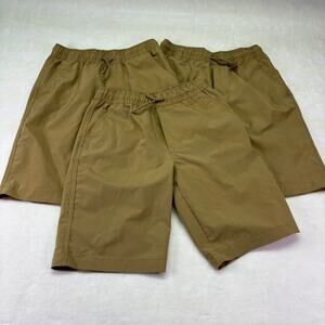 Nautica Khaki Uniform Performance Shorts Drawstring Waist Boys Size 16 (3 pair)